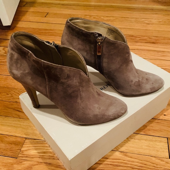 Tan suede ankle boot booties- ryann portobella - Picture 3 of 4